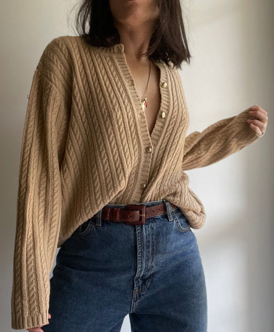 WOOL BLEND  CARDIGAN