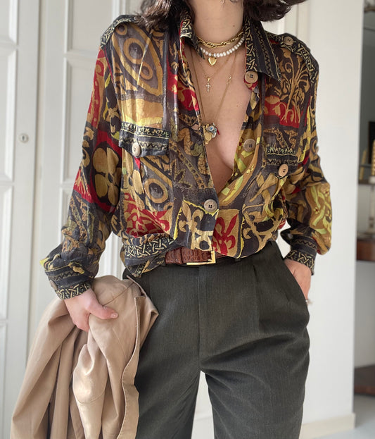 CAMICIA SETA FANTASIA