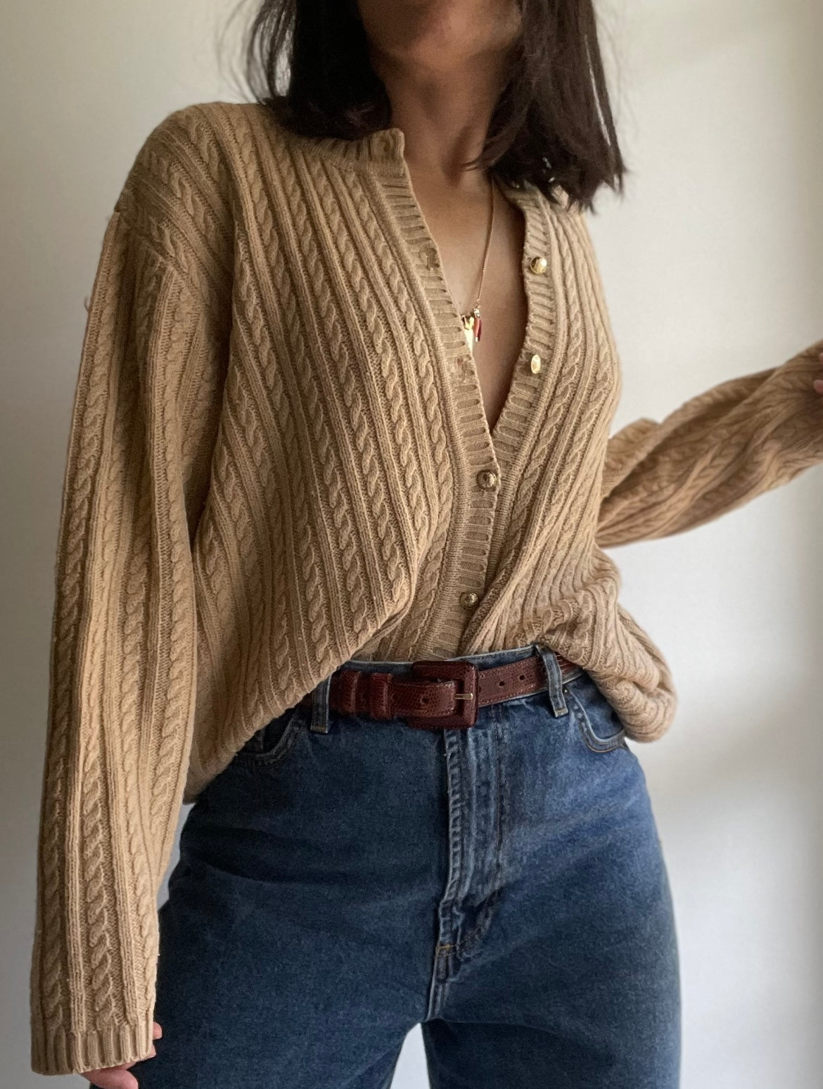 WOOL BLEND  CARDIGAN