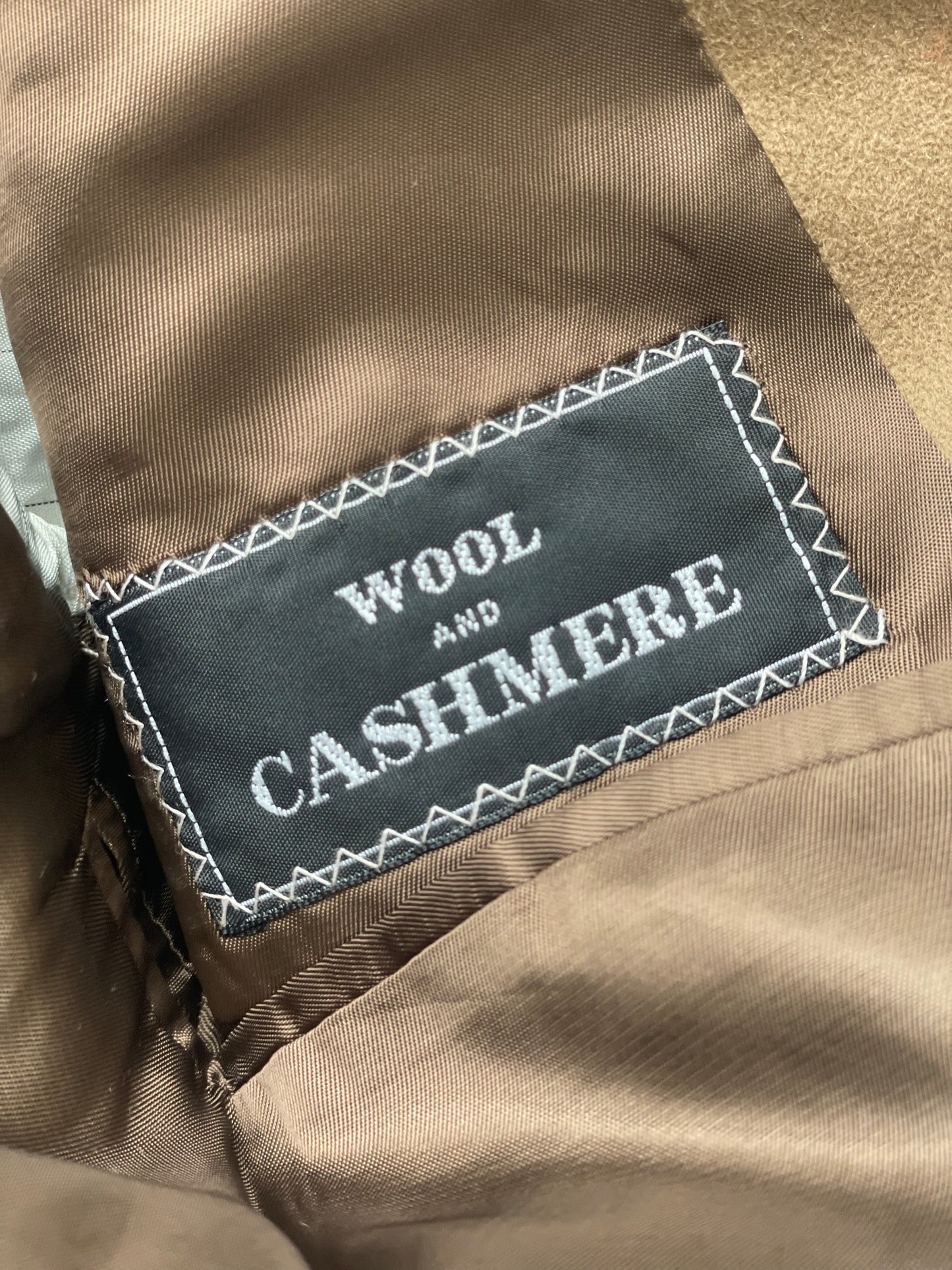 MADE IN ITALY WOOL AND CASHMERE GENDERLESS CAMEL BLAZER