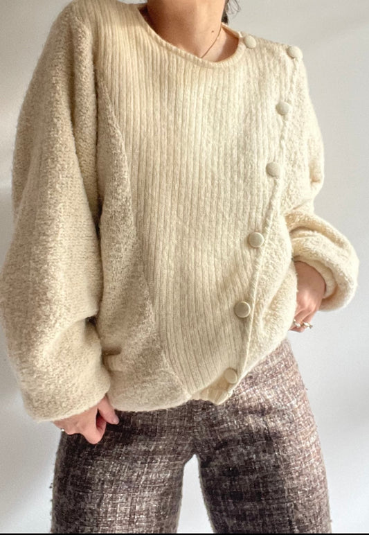 ALPACA CREAM BOMBER